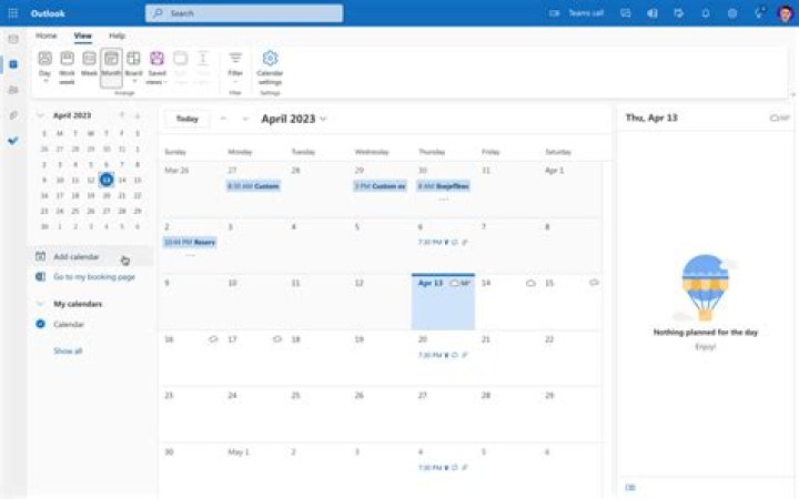 How do I customize my Outlook calendar 2016?
